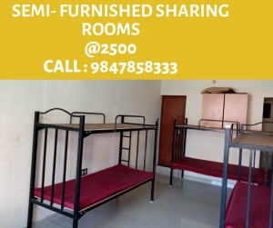 Semi Furnished Sharing Rooms for Gent in Kochi